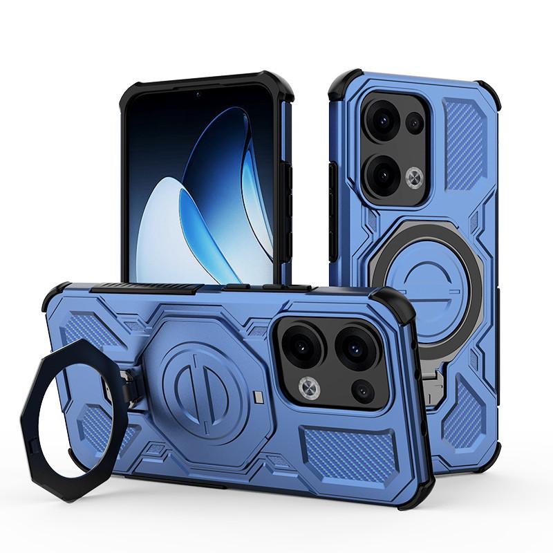 The new model is suitable for OPPO Reno11pro ring magnetic mobile phone case reno 11 airbag anti-drop protective cover.