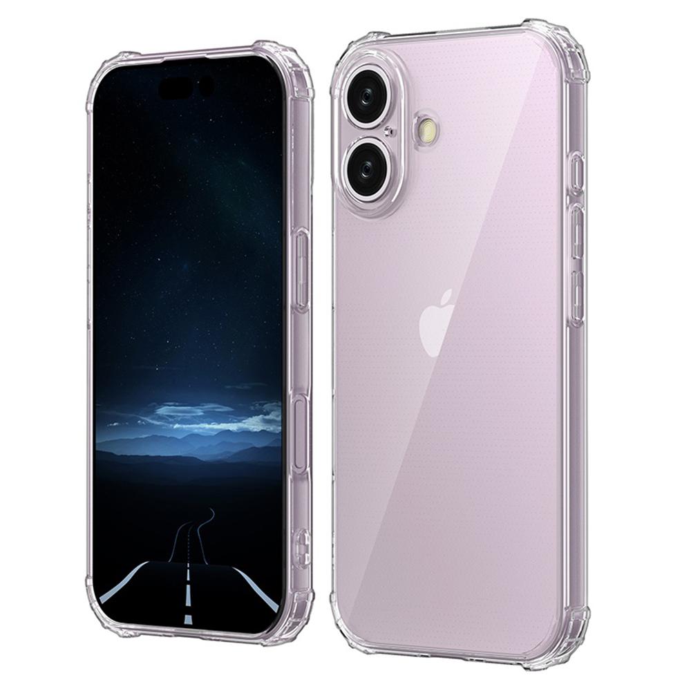 For iPhone 16 Shockproof Case Transparent Phone Cover Case
