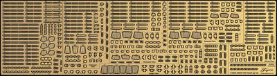 Fujimi Model Detaljer Upp Delar Serie Japans Maritima Styrka Eskortfartyg Äkta Etsade Delar 1/3000 Nr.7 1/3000 Självförsvar (DD-typ)