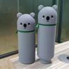 1PCS Kawaii Animals Silicone Telescoping Pencil Case Student Large Capacity Stationery Bag Giraffe/ Bee/Panda Learn Stationery