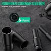 1/2Inch Drive 6-Point Impact Socket Set 10-20 pcs/set Metric Sizes Carbon Steel Impact Socket Set with Hard Storage Box