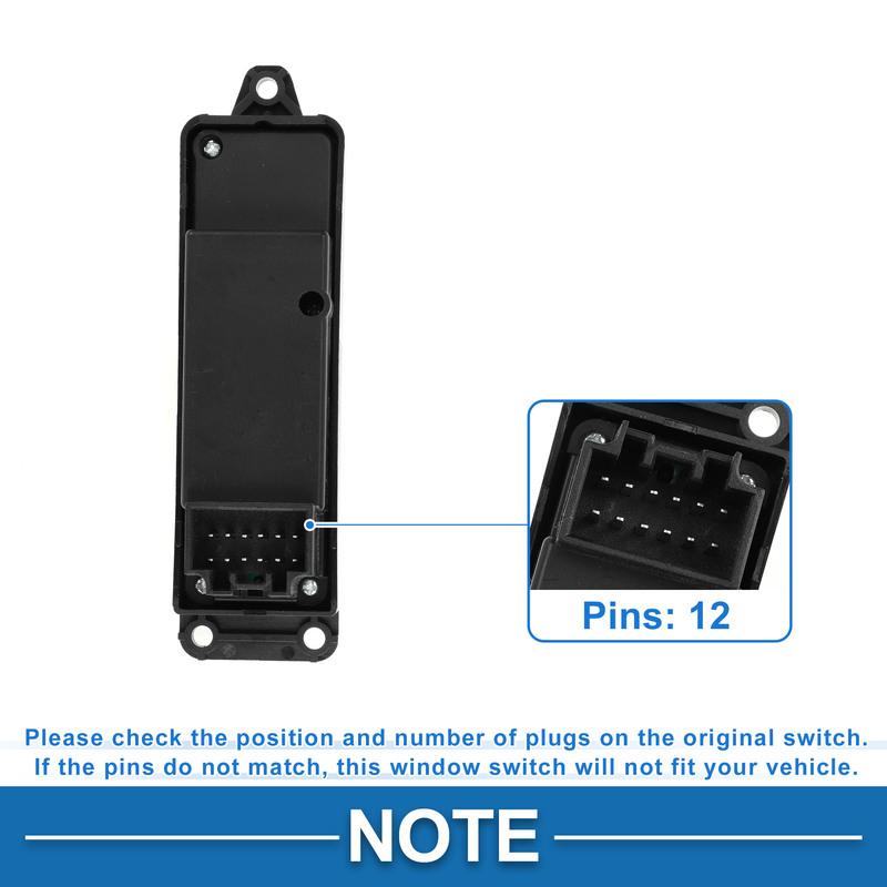 X Autohaux Rear Left Side Power Window Switch for Mazda Evolution Window Control Switch