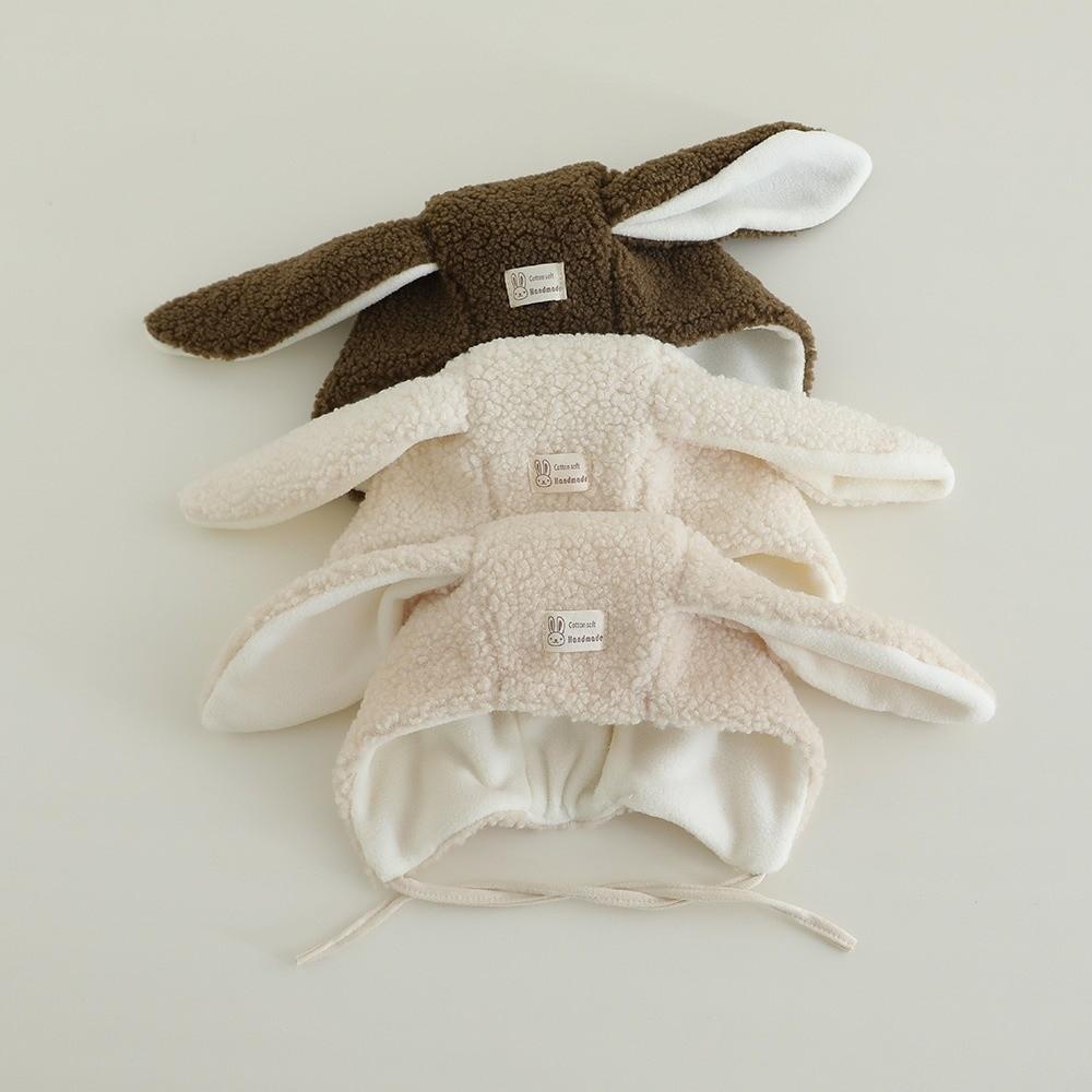 Cartoon Ear Protection Cap Thick Warm Plush Beanie Cap Unisex Baby Rabbit Hat Vacation