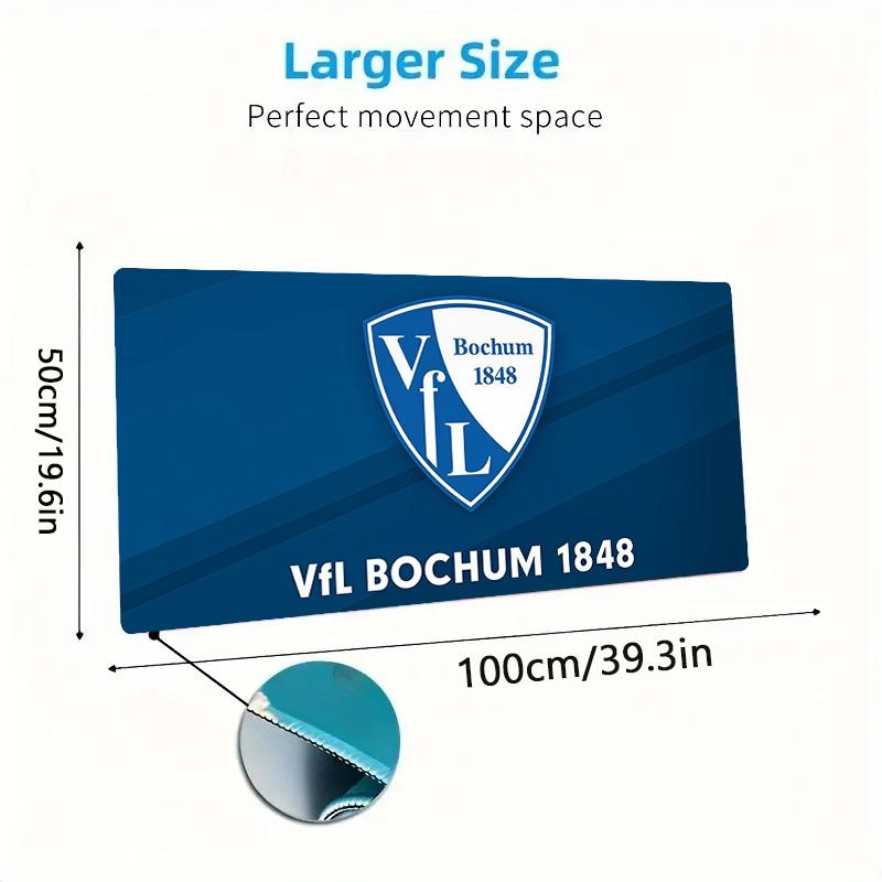 VfL Bochum Print Cushion Non-slip Laptop Tablet Big Mousepad XXL Mat Mini PC Playmat With Lock Edge
