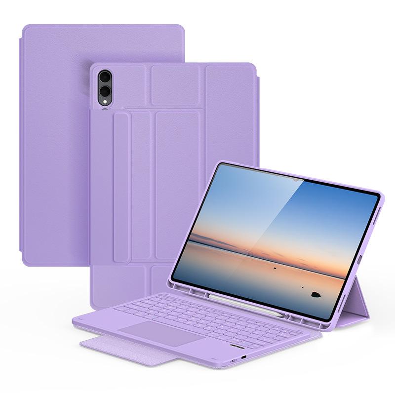 

Samsung Tab S11 Ultra/S10 Lite Tablet Protective Case with Bluetooth Magnetic Keyboard Samsung Tab S10 Lite/S10 FE/S9 FE/S9 фиолетовый