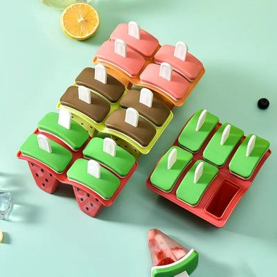 Ice Cream Mold Watermelon Shape Mold DIY Homemade Ice Popsicle Mould Frozen Juice Milk Kitchen Ice Cream Making Tools