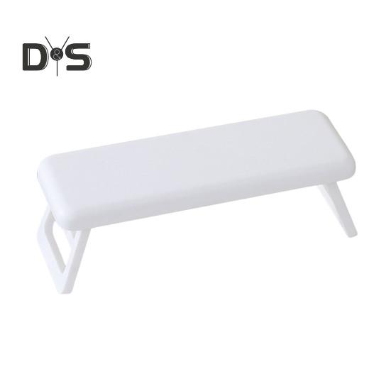 

Подставка для ногтя Складная пластиковая подставка для ног Маникюрная подставка для рук Подушка для рук Аксессуары для дизайна ногтей Square белый