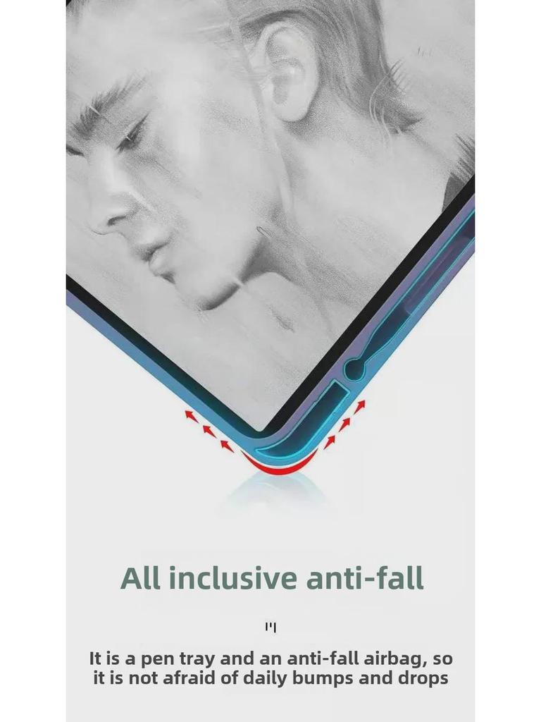 iPad Protective Case with Pen Slot - Compatible with 10.9''/11''/12.9'' iPad and Air 4/5 - Leather Cover