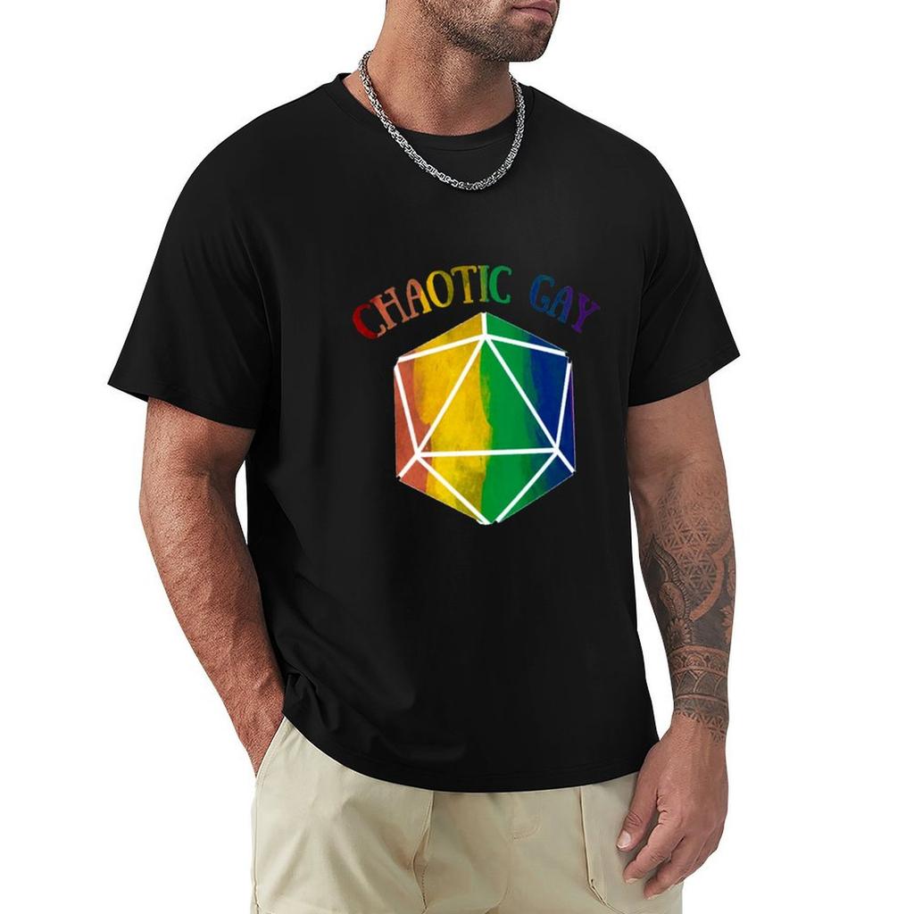 Chaotic Gay D20 Tshirt Independence Day Short Sleeve Tshirt