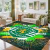 Sporting CP FC Design Crystal Velvet Rug Soft Decorative Mat for Bedroom Entrance