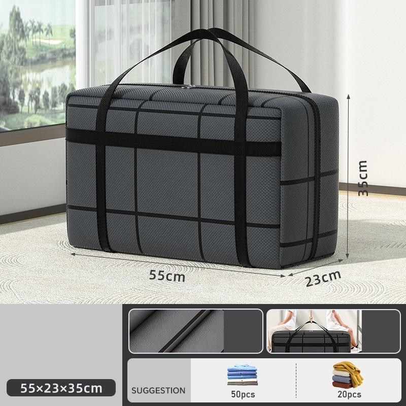 

1 шт. Большая вместительная сумка для хранения, утолщенная одежда, одеяло, водонепроницаемая сумка, бытовая портативная сумка, средняя большая сумка для хранения