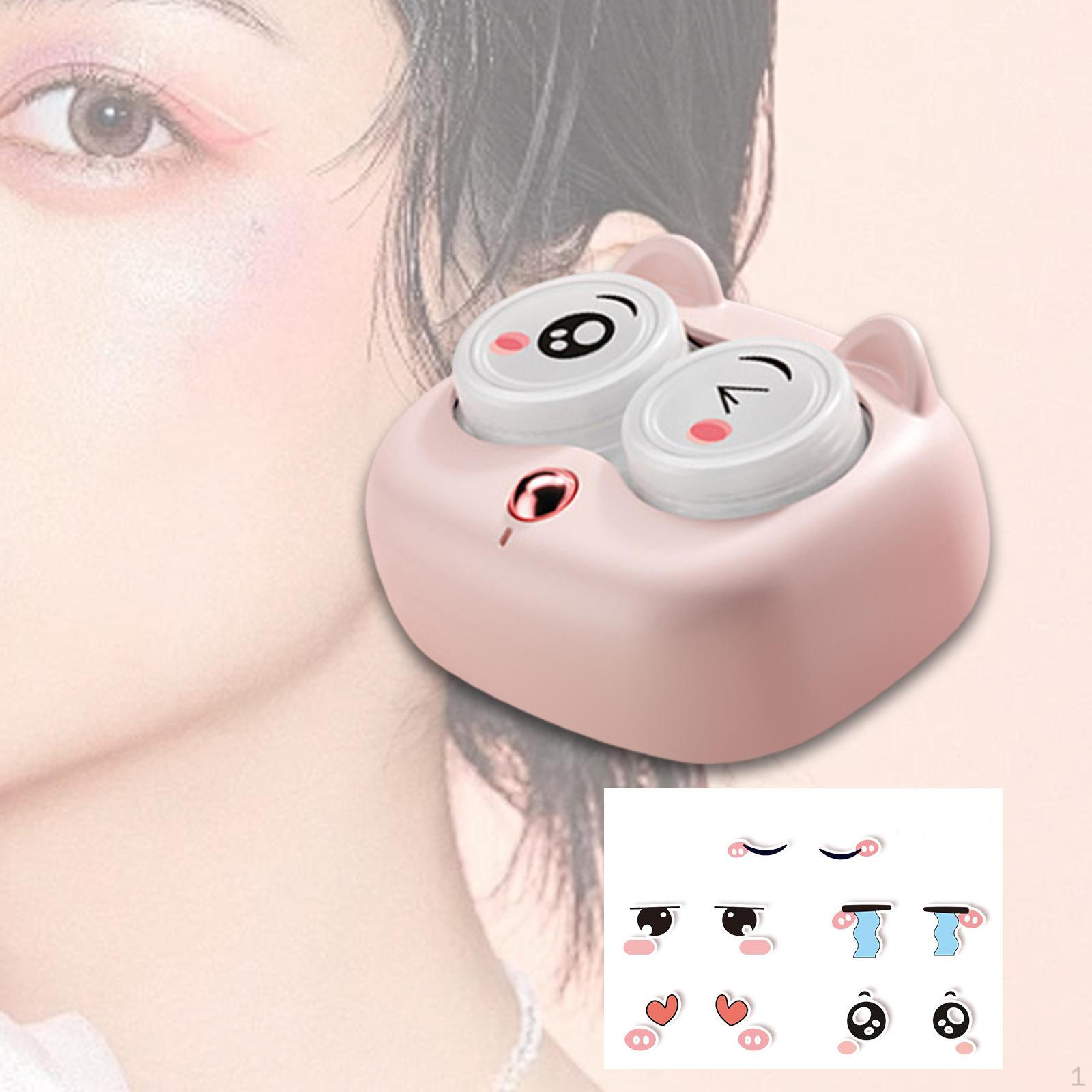 

Автоматический держатель для контактных линз DIY для чистки, спорта на открытом воздухе, путешествий розовый