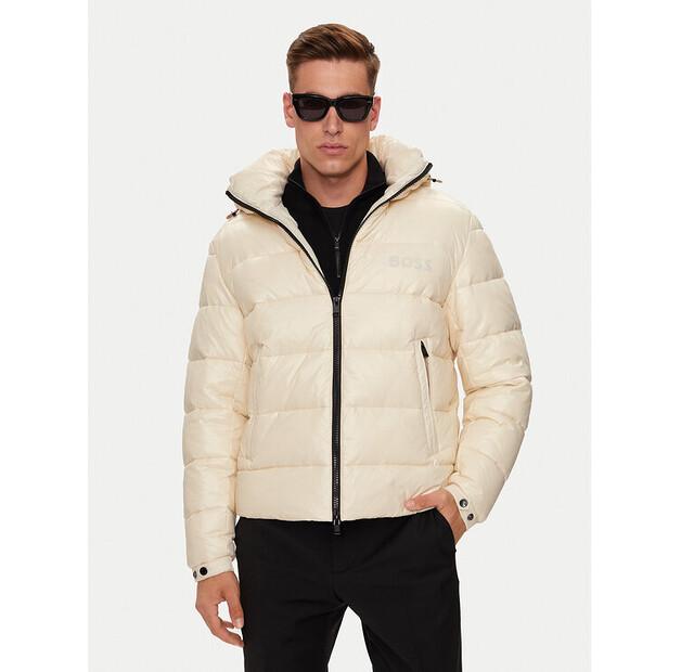 Winter Jacket BOSS H-Calando1 50520200 Ecru Regular Fit