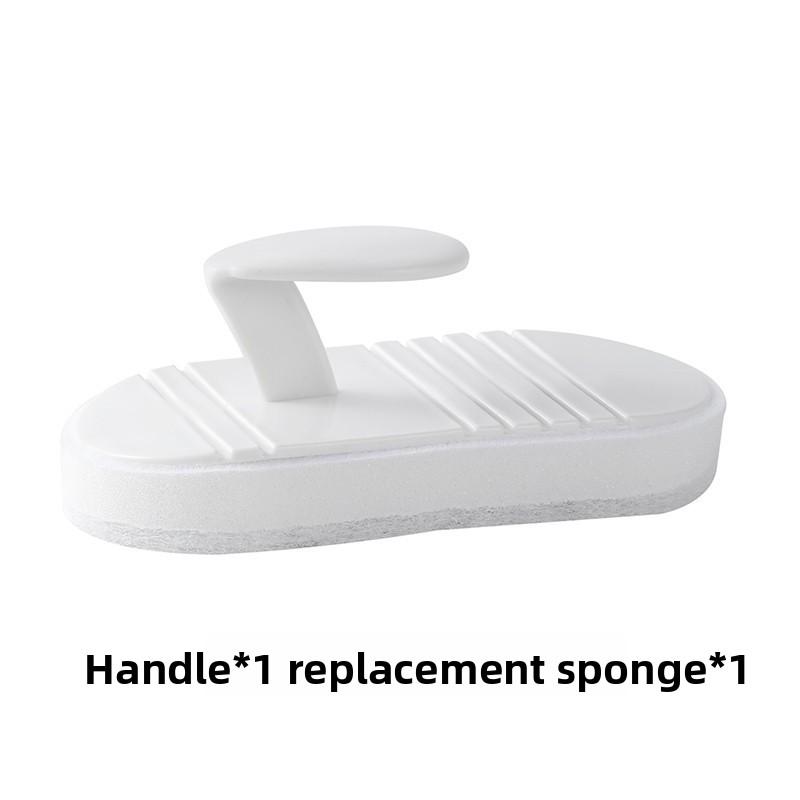 

The New Flexible Cleaning Brush with Handle, Bathtub Brush, Detachable and Foaming Sponge Brush Is Safe for Hand Cleaning Handle + Sponge