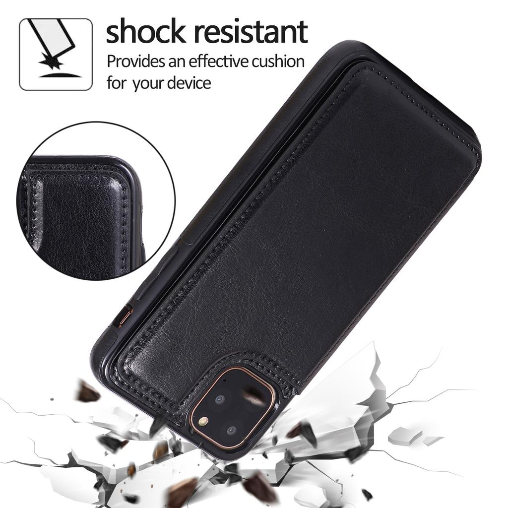 iPhone 14 Case New Card Slot 16 Leather Case Compatible with Apple 17 Pro Max Creative Shockproof Protective Cover