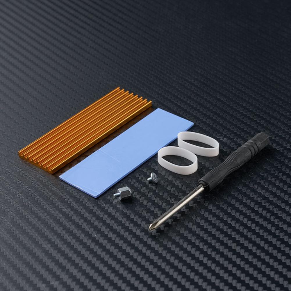 Metal Hard Drive Thermal Sheet with Screws Solid State Disk Cooler PC/Desktops Accessories for PS5 NVMe M.2 2280