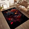 Riding Through Flames Floor Mats for Living Room, Bedroom and Room Decoration Are Suitable for Gifts.