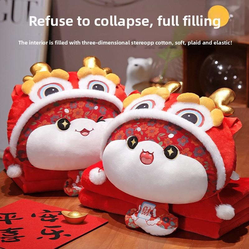 Schlangenplüschkissen mit gesticktem Cartoon-Design für Büronap und Autositzstütze