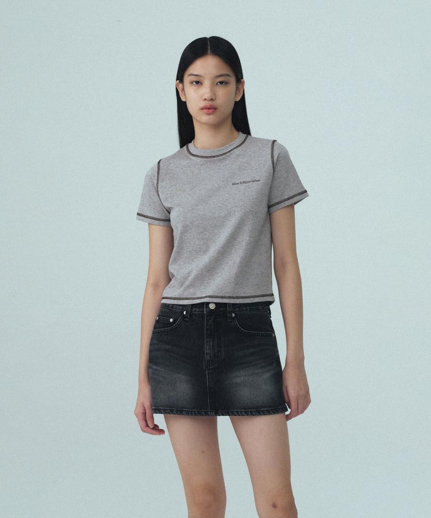 REST&RECREATION Color Stitch T-Shirt - Gray