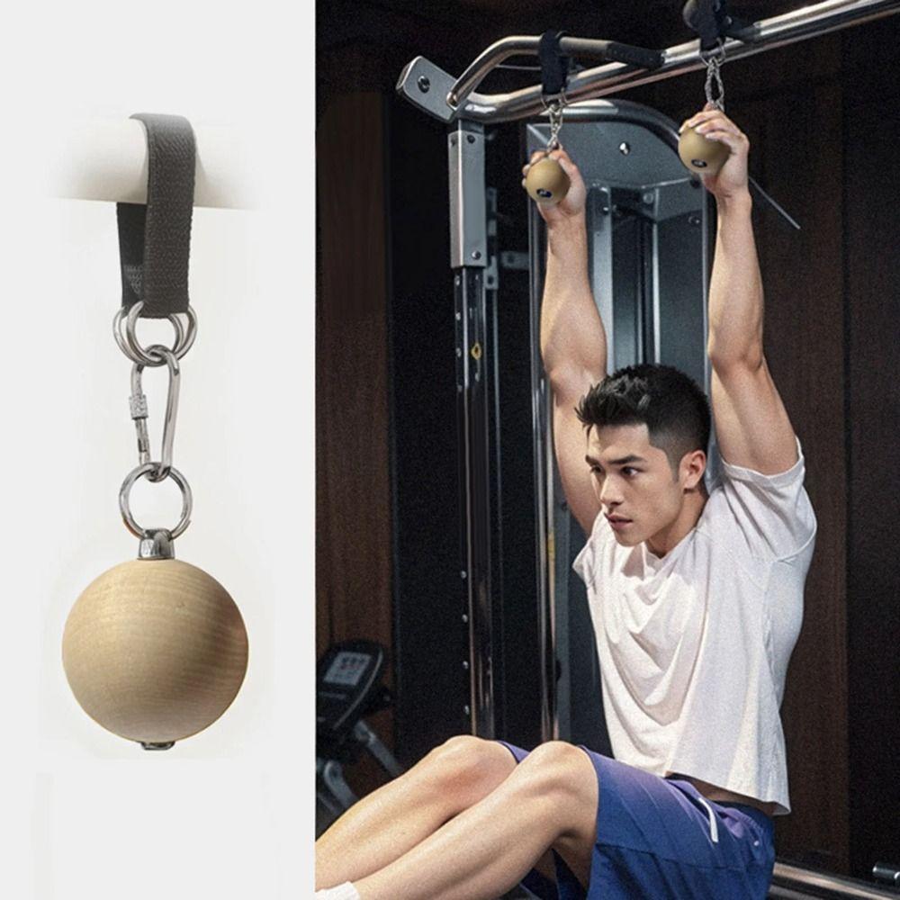 Ball-shaped Grip Strength Trainer Wooden Finger Strengthener Forearm Trainer  Bodybuilding