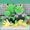 Cute Plush Frog Toy With Shoulder Strap For Kids' Sleeping Companion