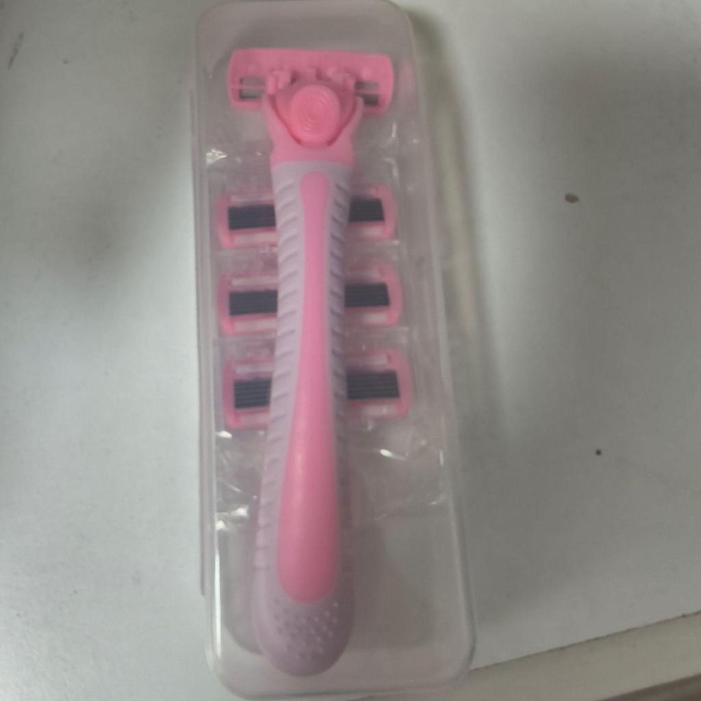Women's 6-Layer Manual Razor for Body, Underarm, Pubic, and Leg Hair Removal.