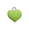 Colorful Resin Heart Earrings & Keychain Necklace Charm Set
