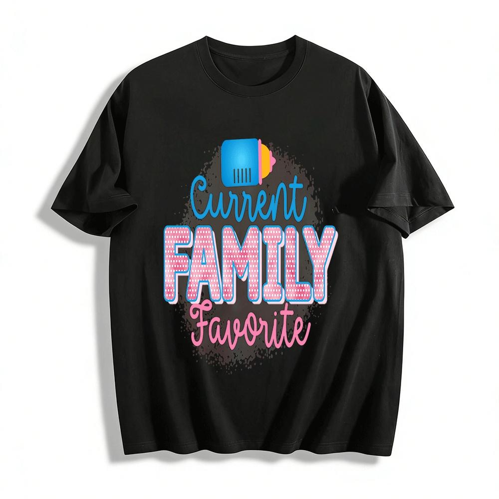 Current Family Favorite Baby Feeding Theme Casual Tee Pure cotton T-shirt XXS