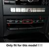 Car Sticker Console AUTO Air Outlet AC Heating Buttons Cover Sequ Decoration Trim For Mercedes Benz E Class W212 C207 2009-15