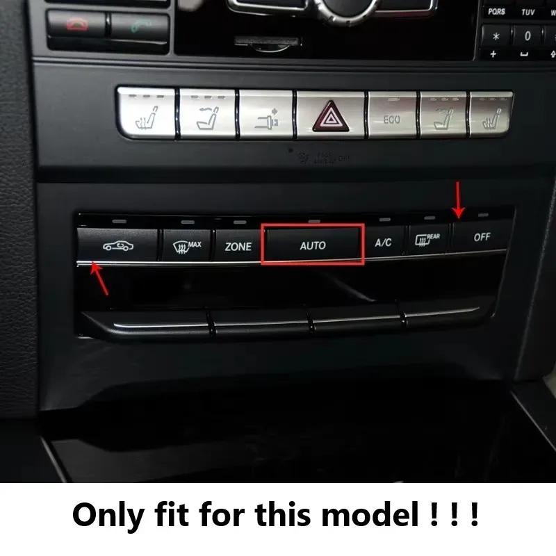 Car Sticker Console AUTO Air Outlet AC Heating Buttons Cover Sequ Decoration Trim For Mercedes Benz E Class W212 C207 2009-15
