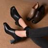 Autumn and winter new square head versatile deep mouth single shoes thick heel fashion women's shoes high heels