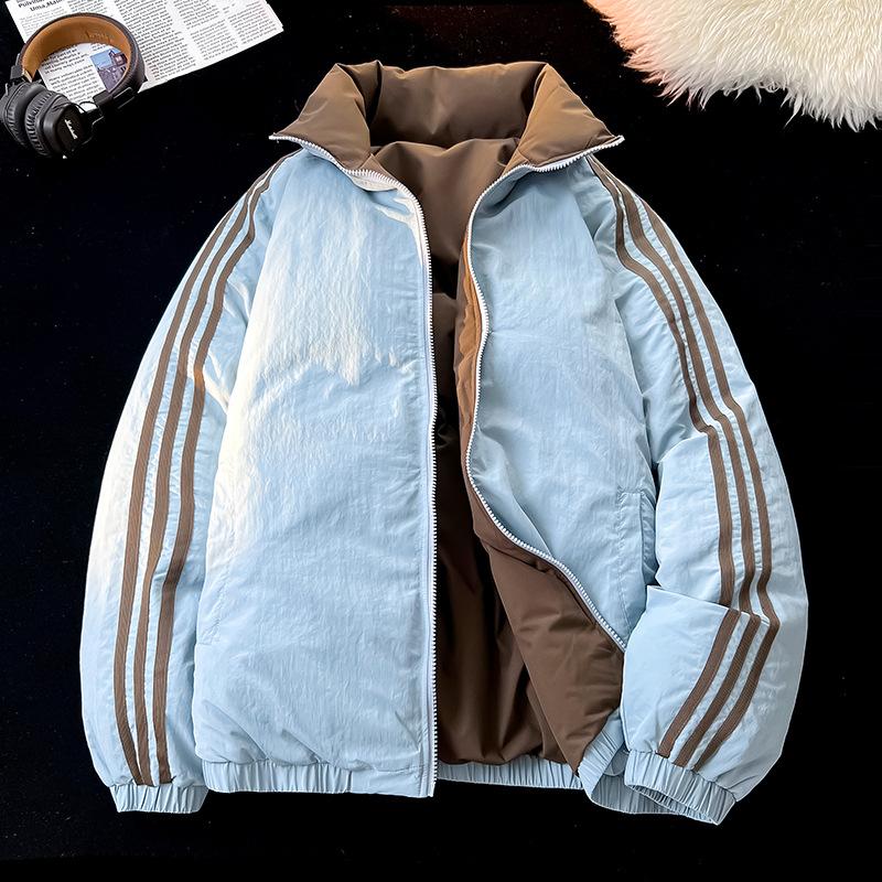 

Зимовий новий бавовняний одяг для пари, популярний бавовняний одяг з обох боків, потовщені чоловічі та жіночі пальта, бавовняні куртки M