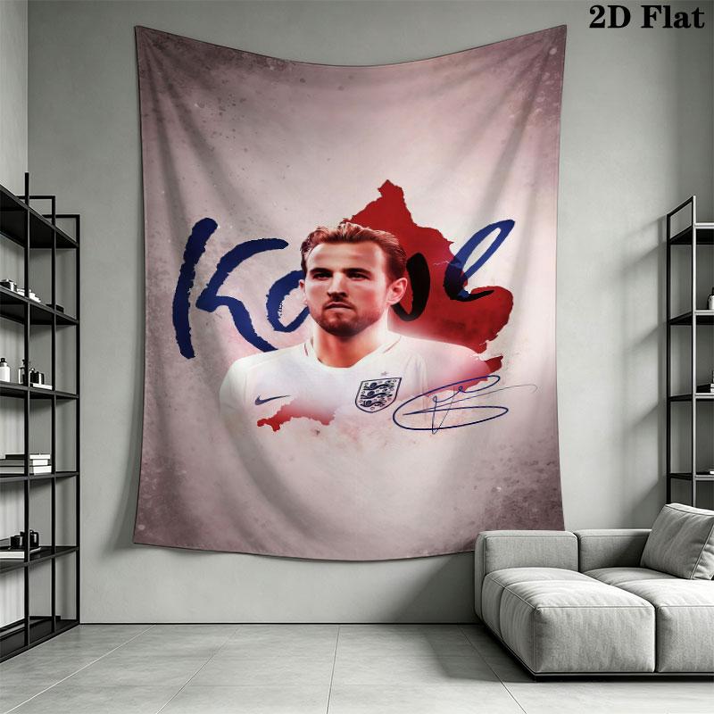 Harry Kane Icon  Wall Hanging Printed Fabric Blanket Decorative Tapestries for Bedroom Living Room Home Decor