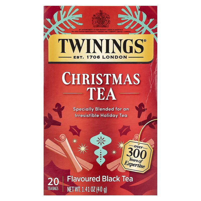Twining Tea Aromatisierter Schwarzer Tee, Weihnachtstee, 20 Teebeutel, 1,41 oz (40 gr) sold by Joom