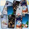 Phone Case for Samsung Galaxy S25 S24 S23 iPhone 16 15 Xiaomi Redmi Note 14 13 12 16E 11 ProOPPO Moto Huawei Deer Snowman Merry Christmas Tree Cover