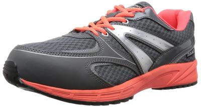 Safety Shoes Work Shoes 85130 Sneakers JSAA Class B Shock Absorption Lightweight Lace Pocket Mesh Reflective Material Gray [Xebec] 26.5cm