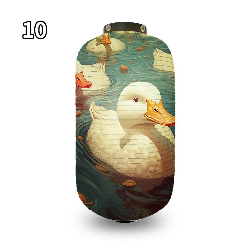 Antique Cartoon Duck Japanese Traditional Cloth Lanterns Restaurant Izakaya Cuisine Decor Advertising Sign Party Decor Lantern