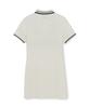 Emelbi Women'S Classic Monogram Tone-Tone Jacquard Collar Dress Ny (Ivory)