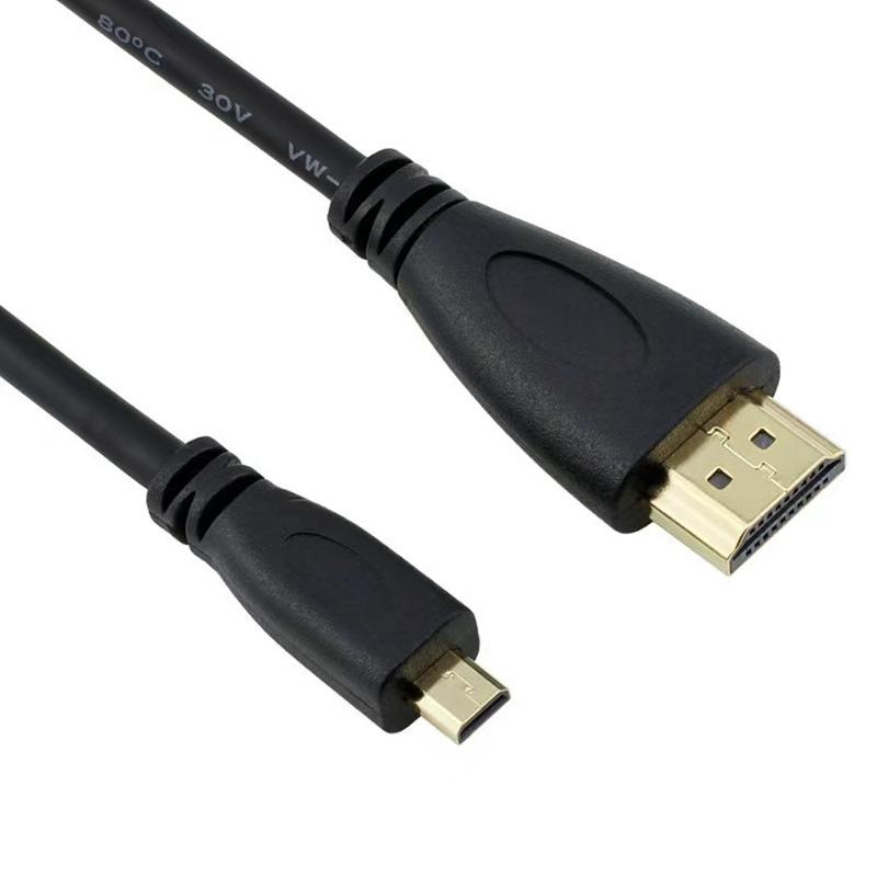 with HDMI 4K 60Hz to Micro HDMI-compatible Cable 1080P HDTV Cord Data Cable Connect Camera Tablet Wire for Raspberry Pi 5/Pi 4