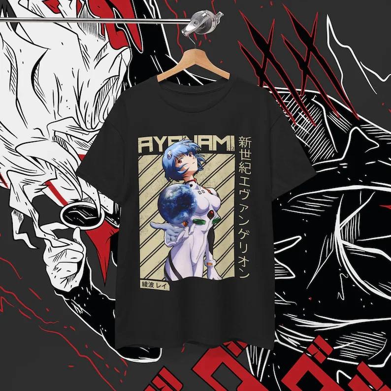 Rei Ayanami Girl Anime Waifu Cosplay Unisex TShirt Gift Unisex 8 S