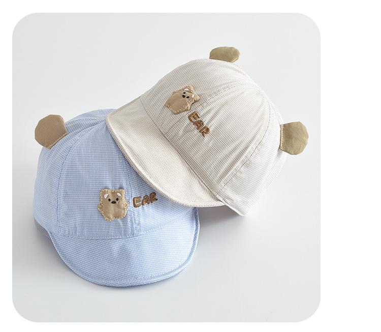 Kids' Soft Brim Duckbill Cap: 3D Cartoon Ear Sun Hat for Boys & Girls