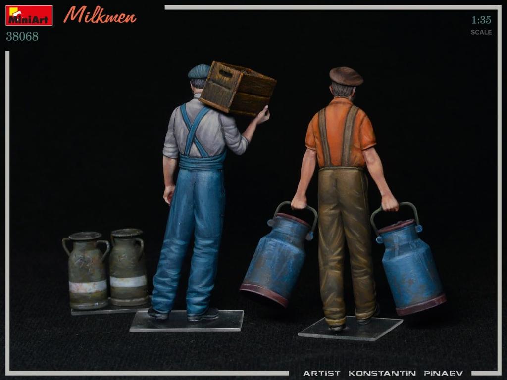 MiniArt Scale Milkman Plastic Model Kit MA38068 1/35 (2 Figures)