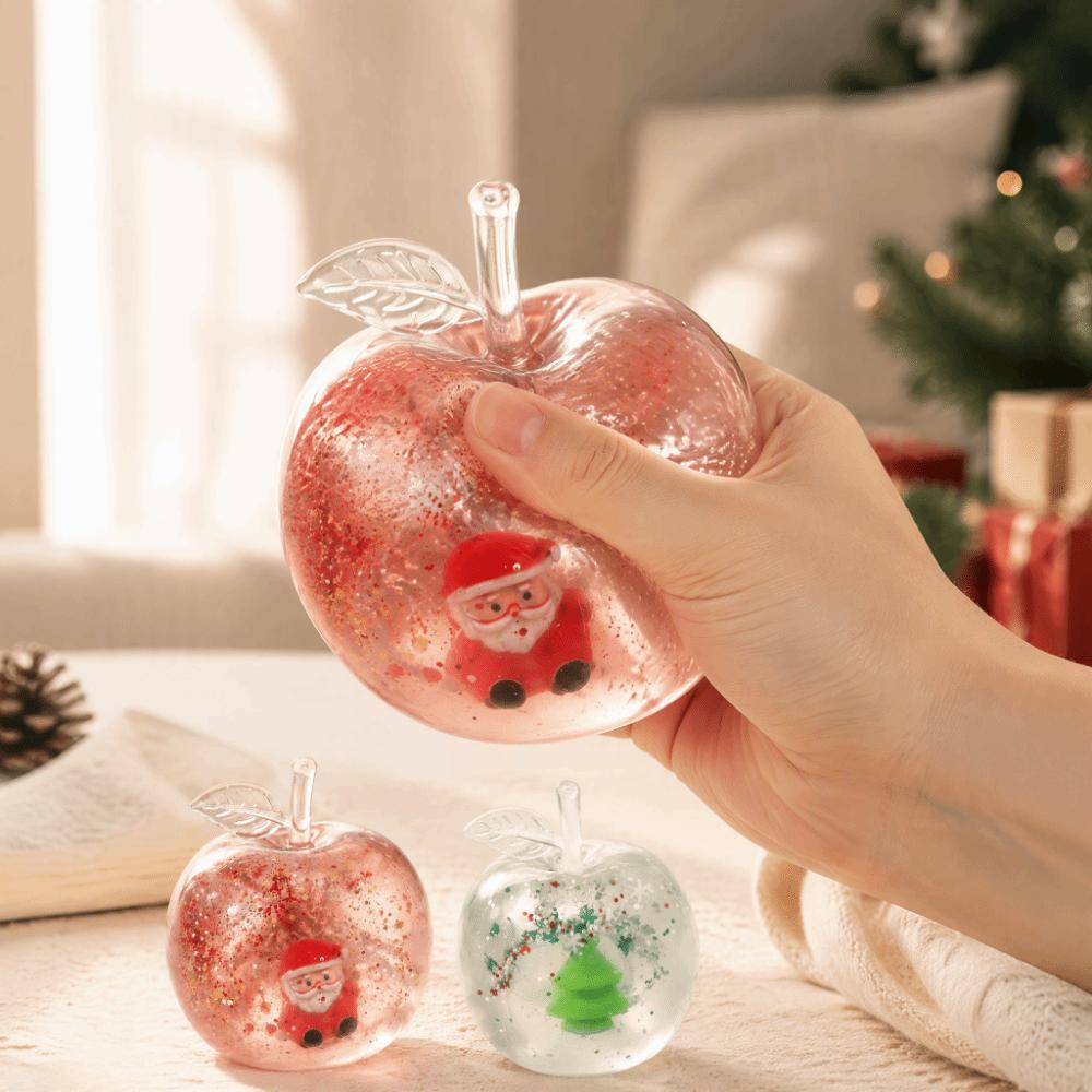 Soft Squeeze Material Squeezable Fidget Toys Apple Shaped Squeezable Toy  Christmas Party Gift