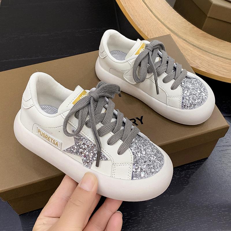 

Children s Rhinestone Princess Student Board Shoes 2025 Spring New Autumn Students Boys and Girls Korean Version Versatile Casual Shoes 23