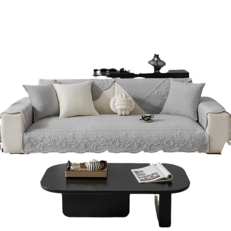Winter Plush Sofa Cushion Light Luxury High Sense Simple Modern Thickened Non-Slip Four-Season Universal Sofa Cushion Cover