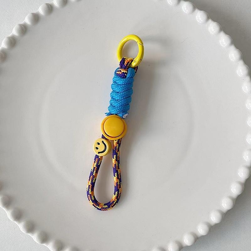 Fashion Keyring Cute Braided Lanyard Keychain for Phone Case Women Girl Anti Lost Knot Rope Strap Car Key Chains Diy Accessories