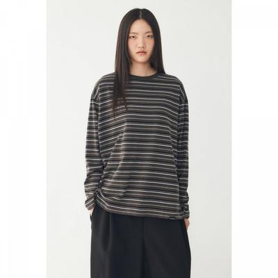 Men S MulTi STripe Round Neck Long Sleeve T ShirT 9176322980ar