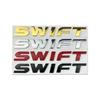 for SUZUKI Swift Metal 4pcs 5pcs Car Front Emblem Rear Trunk Logo 3D Badge Steering Wheel Sticker Modified Letter Decoration