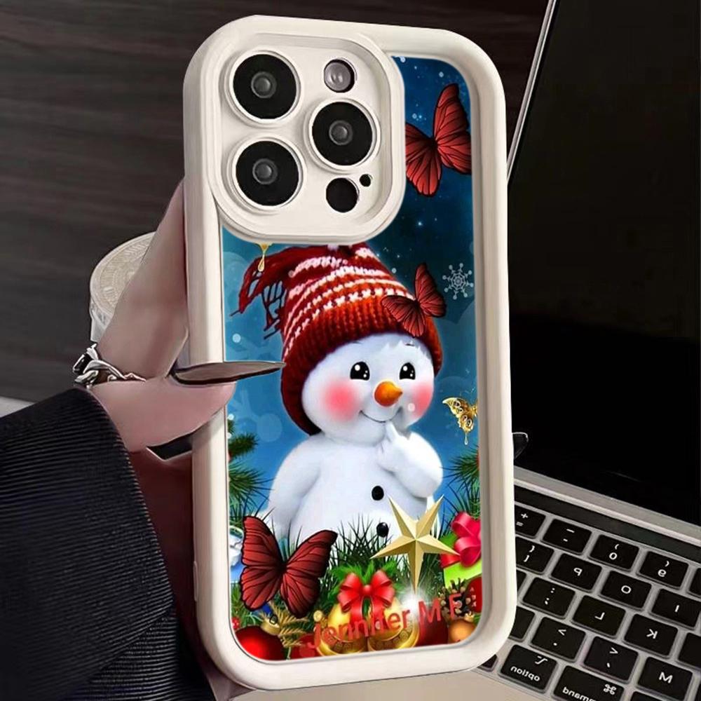 Ae110 Merry Christmas Phone Cases for Samsung A54 A14 A05s A55 A53 A15 S23 S24 Ultra S25 Plus A35 S20 FE A25 Angel Eye Ladder Protective Cover