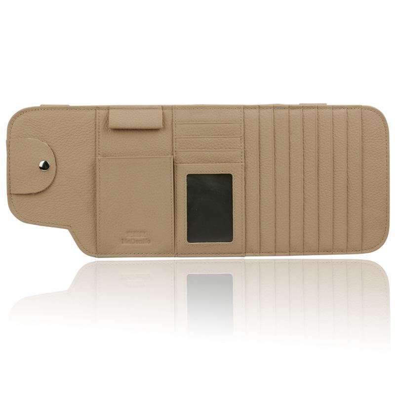 Cadillac Car Sun Visor Multi-Functional Clip Bag Cover Yellow жёлтый